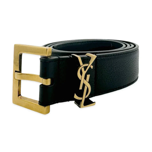 Yves Saint Laurent : Leather Cassandre Belt