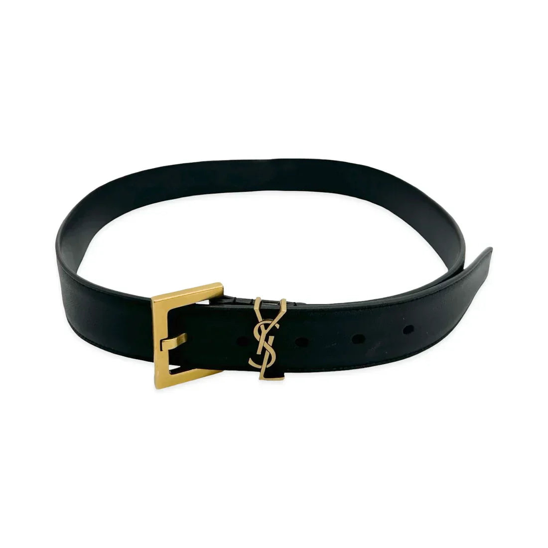 Yves Saint Laurent : Leather Cassandre Belt