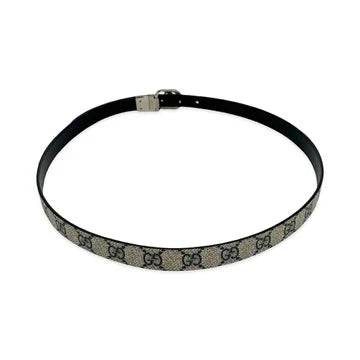 Gucci - GG Supreme Thin Reversible Marmont Belt