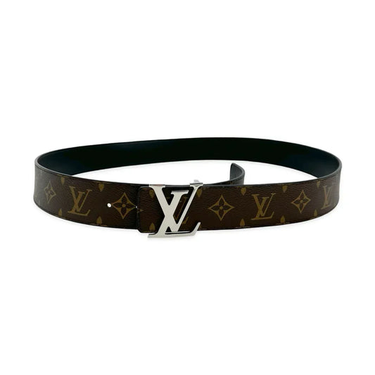 Louis Vuitton Damier Ebene Essential LV Leather Belt