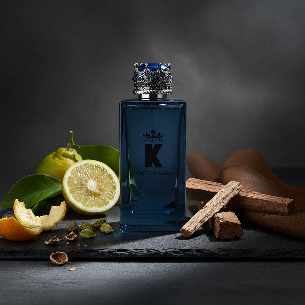 K by Dolce & Gabbana with bergamot cardamom and cedarwood