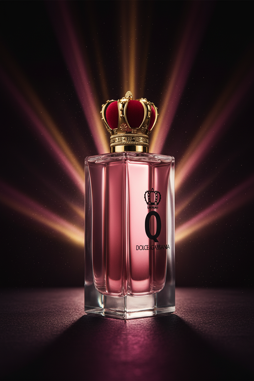 Q by Dolce & Gabbana Intense dark dramatic editorial