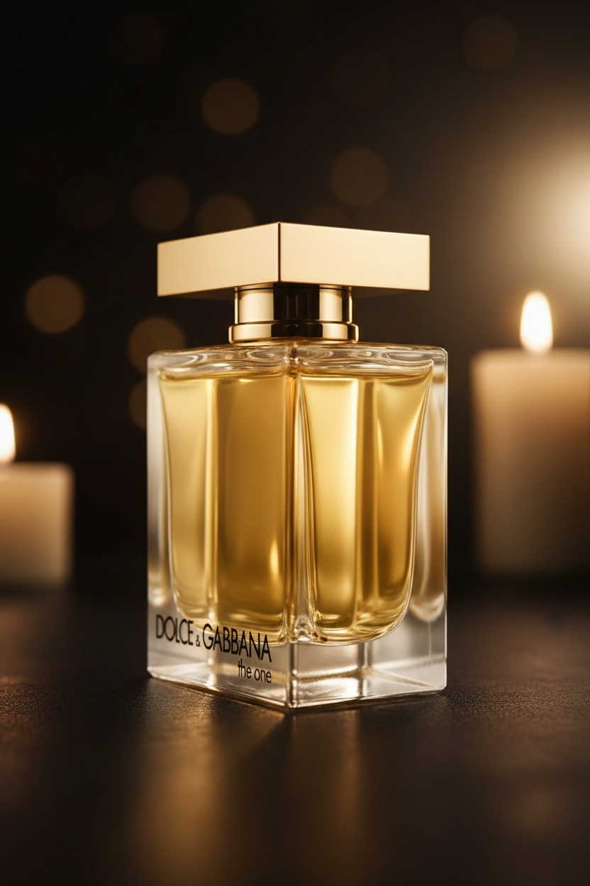 Dolce & Gabbana The One for Women dark golden editorial