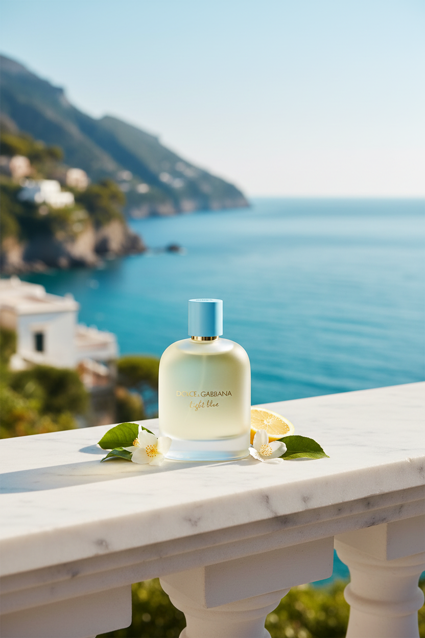 Light Blue on Italian Coastal Terrace