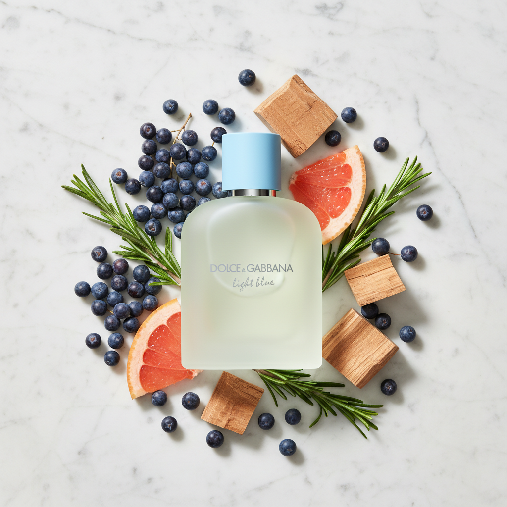 Dolce & Gabbana Light Blue Pour Homme with juniper grapefruit and cedarwood