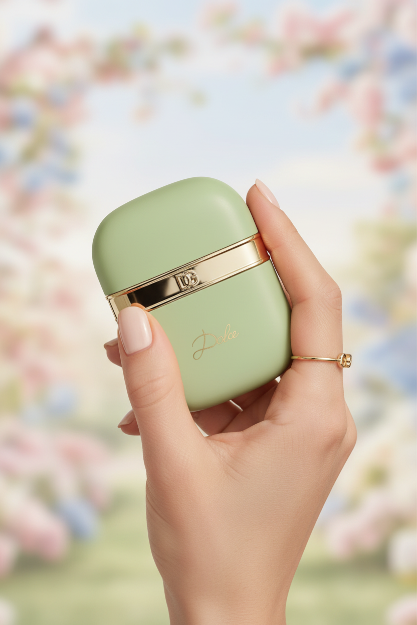 Dolce Compact Held in Hand Editorial